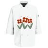 Eight Pearl Button Chef Coat with Thermometer Pocket Thumbnail
