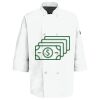 Eight Pearl Button Chef Coat with Thermometer Pocket Thumbnail