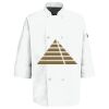 Eight Pearl Button Chef Coat with Thermometer Pocket Thumbnail