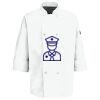 Eight Pearl Button Chef Coat with Thermometer Pocket Thumbnail