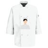 Eight Pearl Button Chef Coat with Thermometer Pocket Thumbnail