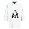 Eight Pearl Button Chef Coat with Thermometer Pocket Thumbnail