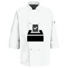 Eight Pearl Button Chef Coat with Thermometer Pocket Thumbnail