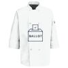 Eight Pearl Button Chef Coat with Thermometer Pocket Thumbnail