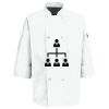 Eight Pearl Button Chef Coat with Thermometer Pocket Thumbnail