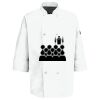 Eight Pearl Button Chef Coat with Thermometer Pocket Thumbnail