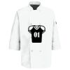 Eight Pearl Button Chef Coat with Thermometer Pocket Thumbnail