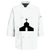 Eight Pearl Button Chef Coat with Thermometer Pocket Thumbnail
