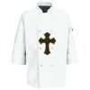 Eight Pearl Button Chef Coat with Thermometer Pocket Thumbnail