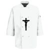 Eight Pearl Button Chef Coat with Thermometer Pocket Thumbnail