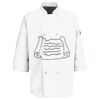 Eight Pearl Button Chef Coat with Thermometer Pocket Thumbnail