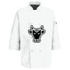 Eight Pearl Button Chef Coat with Thermometer Pocket Thumbnail