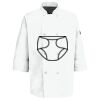 Eight Pearl Button Chef Coat with Thermometer Pocket Thumbnail