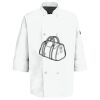 Eight Pearl Button Chef Coat with Thermometer Pocket Thumbnail