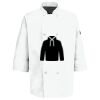 Eight Pearl Button Chef Coat with Thermometer Pocket Thumbnail