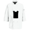 Eight Pearl Button Chef Coat with Thermometer Pocket Thumbnail
