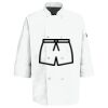 Eight Pearl Button Chef Coat with Thermometer Pocket Thumbnail
