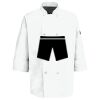 Eight Pearl Button Chef Coat with Thermometer Pocket Thumbnail