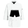 Eight Pearl Button Chef Coat with Thermometer Pocket Thumbnail
