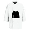 Eight Pearl Button Chef Coat with Thermometer Pocket Thumbnail