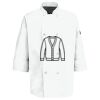 Eight Pearl Button Chef Coat with Thermometer Pocket Thumbnail
