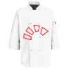 Eight Pearl Button Chef Coat with Thermometer Pocket Thumbnail