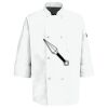 Eight Pearl Button Chef Coat with Thermometer Pocket Thumbnail