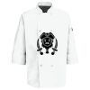 Eight Pearl Button Chef Coat with Thermometer Pocket Thumbnail