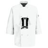 Eight Pearl Button Chef Coat with Thermometer Pocket Thumbnail
