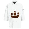 Eight Pearl Button Chef Coat with Thermometer Pocket Thumbnail