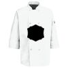 Eight Pearl Button Chef Coat with Thermometer Pocket Thumbnail