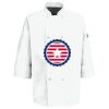 Eight Pearl Button Chef Coat with Thermometer Pocket Thumbnail