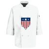 Eight Pearl Button Chef Coat with Thermometer Pocket Thumbnail