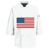 Eight Pearl Button Chef Coat with Thermometer Pocket Thumbnail