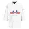 Eight Pearl Button Chef Coat with Thermometer Pocket Thumbnail