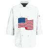 Eight Pearl Button Chef Coat with Thermometer Pocket Thumbnail