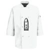 Eight Pearl Button Chef Coat with Thermometer Pocket Thumbnail