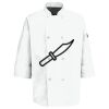 Eight Pearl Button Chef Coat with Thermometer Pocket Thumbnail