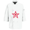 Eight Pearl Button Chef Coat with Thermometer Pocket Thumbnail