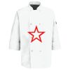 Eight Pearl Button Chef Coat with Thermometer Pocket Thumbnail