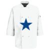 Eight Pearl Button Chef Coat with Thermometer Pocket Thumbnail