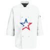 Eight Pearl Button Chef Coat with Thermometer Pocket Thumbnail