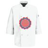 Eight Pearl Button Chef Coat with Thermometer Pocket Thumbnail