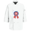 Eight Pearl Button Chef Coat with Thermometer Pocket Thumbnail