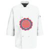 Eight Pearl Button Chef Coat with Thermometer Pocket Thumbnail
