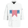 Eight Pearl Button Chef Coat with Thermometer Pocket Thumbnail