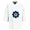 Eight Pearl Button Chef Coat with Thermometer Pocket Thumbnail