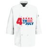 Eight Pearl Button Chef Coat with Thermometer Pocket Thumbnail