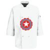 Eight Pearl Button Chef Coat with Thermometer Pocket Thumbnail