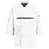 Eight Pearl Button Chef Coat with Thermometer Pocket Thumbnail